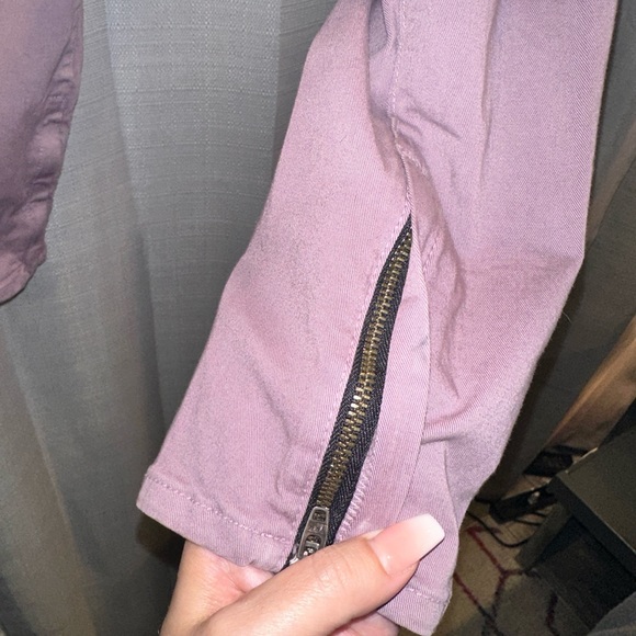 Rag & Bone zipper capri lavender jean - Picture 9 of 10